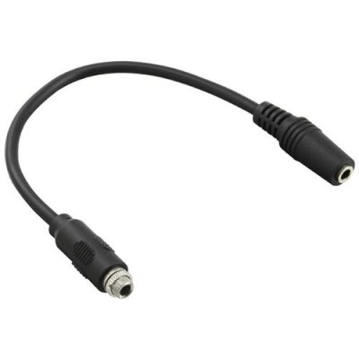 INLINE C&acirc;ble adaptateur audio 3,5 mm St&eacute;r&eacute;o femelle &agrave; femelle, dont la bande de roulement est 0,2 m