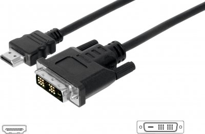 DIGITUS C&acirc;ble adaptateur  AK-330300-030-S 3.00 m noir - noir