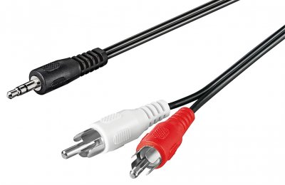 GOOBAY C&acirc;ble adaptateur jack 3.5mm trs / rca 3 m