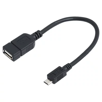LOGILINK C&acirc;ble adaptateur  micro usb b/m vers usb a/f otg 0.20m (aa0035)