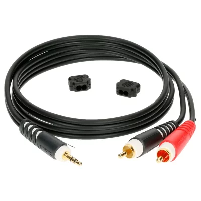 KLOTZ C&acirc;ble adaptateur mini-Jack 3.5mm m&acirc;le / 2x RCA m&acirc;le 6m 