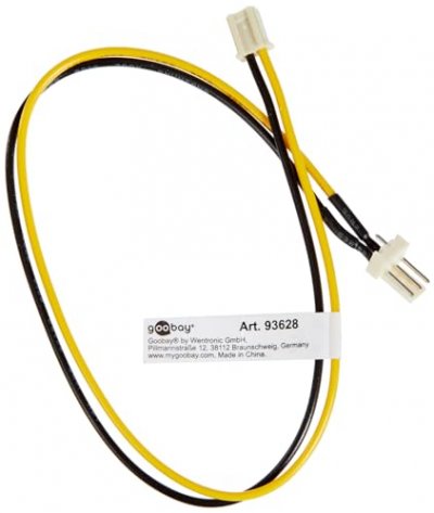 GENERIQUE C&acirc;ble adaptateur ventilateur PC 3P 2P 30cm cd93628