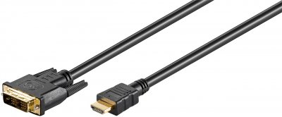 GOOBAY C&acirc;ble adaptateur vid&eacute;o Hdmi vers Dvi-d, 1.5m