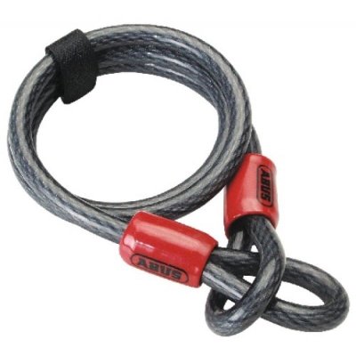 ABUS C&acirc;ble antivol &agrave; boucles en acier gain&eacute; pvc Cobra 12 x 1200 mm