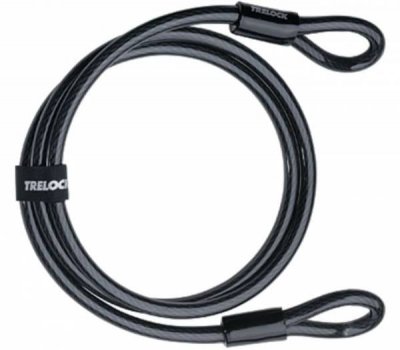 TRELOCK Cable antivol avec 2 passants  zs180 180 12 180 cm x 12 mm