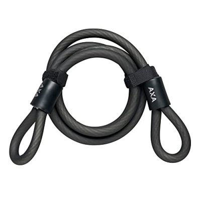 AXA C&acirc;ble antivol  longueur 120cm duret&eacute; 10mm Noir