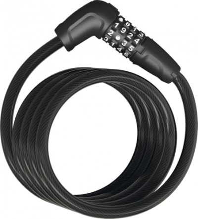 ABUS C&acirc;ble Antivol Spiral&eacute;  5510c/180/10 Scmu Noir