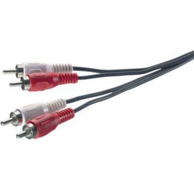 SPEAKA PROFESSIONAL C&acirc;ble audio 2 RCA m&acirc;les - SPEAKA - 1.5 m - Noir