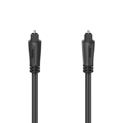 HAMA C&acirc;ble audio &agrave; fibres optiques, fiche m&acirc;le ODT (Toslink), 0,75 m - Neuf