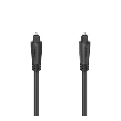 HAMA C&acirc;ble audio &agrave; fibres optiques, fiche m&acirc;le ODT (Toslink), 5,0 m - Neuf