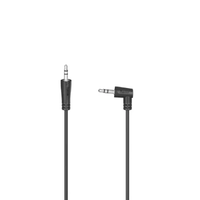 HAMA C&acirc;ble audio, f. Jack m&acirc;le 3,5mm 90&deg; - f. Jack m&acirc;le 3,5 mm,st&eacute;r&eacute;o, 1,5m