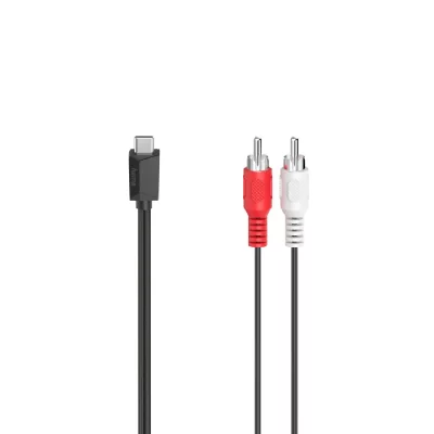HAMA C&acirc;ble audio, fiche USB-C - fiche RCA m&acirc;le, st&eacute;r&eacute;o, 1,50 m