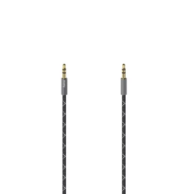 HAMA C&acirc;ble audio, jack m&acirc;le 3,5 mm/con. M&acirc;le, st&eacute;r&eacute;o, m&eacute;tal., dor&eacute;, 0,75 m