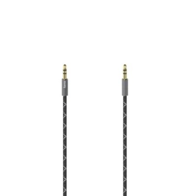 HAMA C&acirc;ble audio, jack m&acirc;le 3,5 mm/con. m&acirc;le, st&eacute;r&eacute;o, m&eacute;tal., dor&eacute;, 1,5 m - Neuf