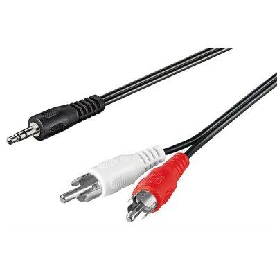 GOOBAY CABLE AUDIO POUR CARTE SON 2 RCA / JACK 3.5MM&sup2; STEREO 1.5 m