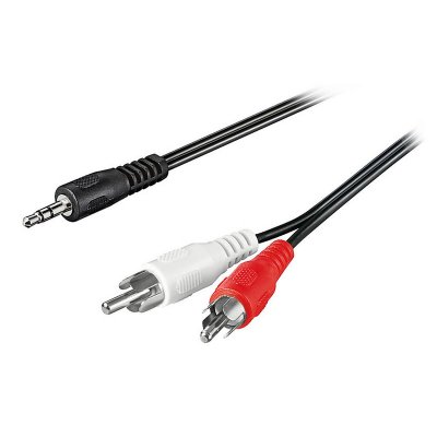 GENERIQUE CABLE AUDIO POUR CARTE SON 2 RCA / JACK 3.5MM&sup2; STEREO 10 m