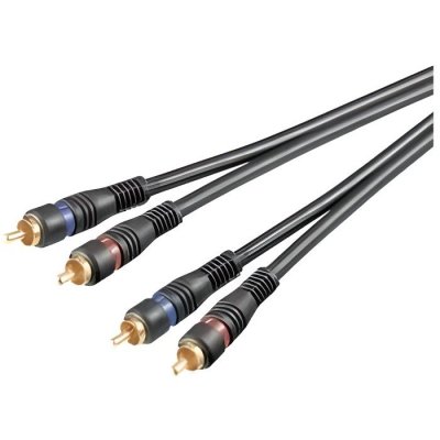GOOBAY CABLE AUDIO STEREO 2 RCA    2 RCA blind&eacute; OFC 99.99% 0,20 m