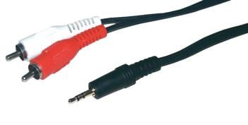 MCL C&acirc;ble audio st&eacute;r&eacute;o 2 x RCA m&acirc;le / jack 3,5 mm m&acirc;le - 10 m (MC720-10M)