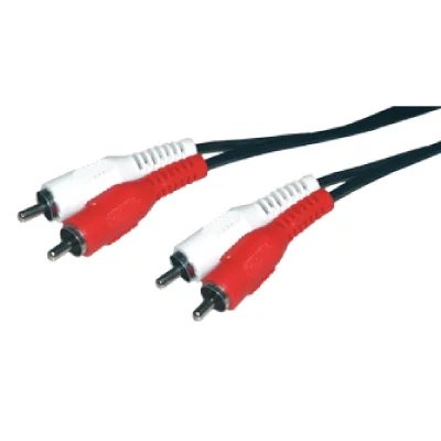 MCL SAMAR C&acirc;ble audio st&eacute;r&eacute;o 2 x rca m&acirc;le m&acirc;le - 1.5m MC705-1.5M