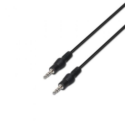 AISENS C&acirc;ble Audio St&eacute;r&eacute;o  - JACK 3.5/M-JACK 3.5/M - 10m - Couleur Noir