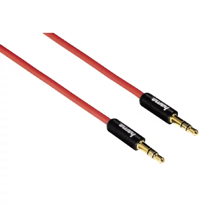 HAMA C&acirc;ble audio Super Soft , jack 3,5mm, m&acirc;le - m&acirc;le, 0,5m - Neuf