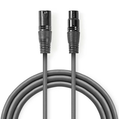 NEDIS C&acirc;ble Audio XLR Sym&eacute;trique  COTG15010GY150 15.0 m