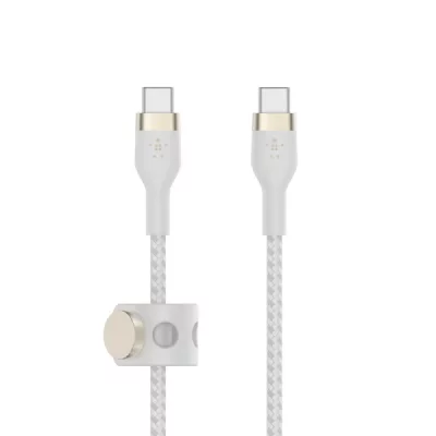 BELKIN C&acirc;ble Boost Charge Pro Flex USB 2 m USB 2.0 USB C - Blanc - Neuf