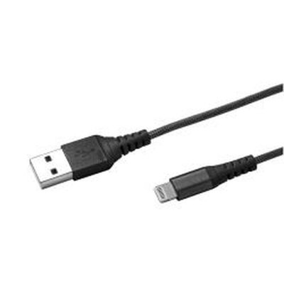 CELLY C&acirc;ble  Data Lightning Nylon 1 m&egrave;tre noir