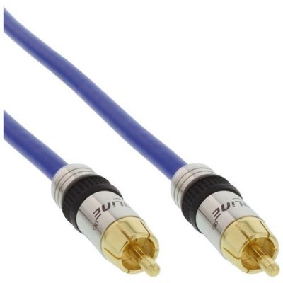INLINE C&acirc;ble Cinch AUDIO,, PREMIUM, prise dor&eacute;, 1x Cinch m&acirc;le/m&acirc;le, 20m