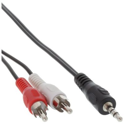 INLINE C&acirc;ble cinch/jack, &reg;, 2x cinch m&acirc;le &agrave; 3,5mm jack m&acirc;le 1,5m
