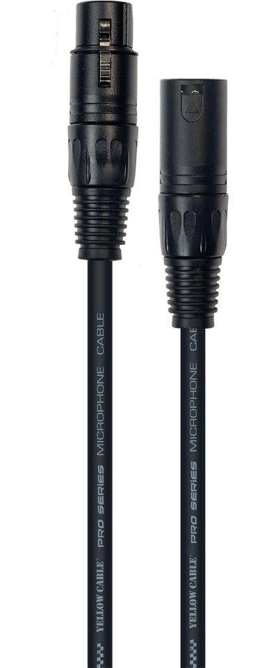 YELLOW CABLE C&acirc;ble d'1&nbsp;m de long, XLR m&acirc;le &agrave; XLR femelle, connecteurs Neutrik