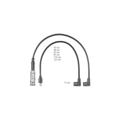 BERU Cable d'allumage BorgWarner () ZEF470 (X1)