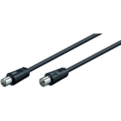 GENERIQUE C&acirc;ble d'antenne coaxial m&acirc;le femelle 5 m noir