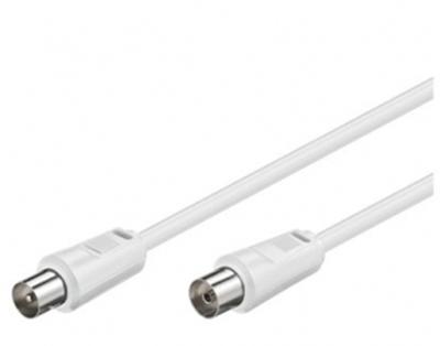 GENERIQUE C&acirc;ble d'antenne m&acirc;le-femelle 75 ohms blanc, 20.0m