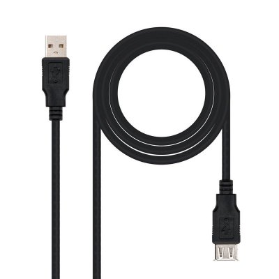 NANOCABLE C&acirc;ble d'extension  USB-A 2.0 M&acirc;le vers USB-A Femelle 1.80m