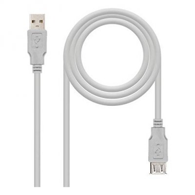 NANOCABLE C&acirc;ble d'extension  USB-A 2.0 M&acirc;le vers USB-A Femelle 1m