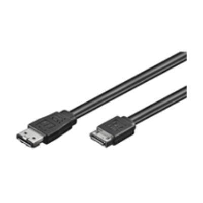 WENTRONIC C&acirc;ble data Sata-II type-L/eSata type-I, noir, 0.5m cd93246