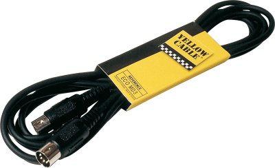 YELLOW CABLE C&acirc;ble de 1&nbsp;m&egrave;tres de long DIN 5&nbsp;broches vers DIN 5&nbsp;broches