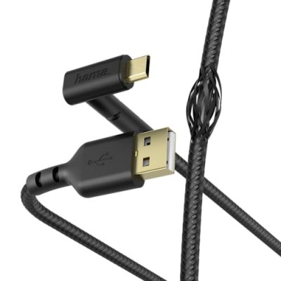 HAMA C&acirc;ble de charge/donn&eacute;es Stand, USB-A - micro-USB, 1,5 m, noir - Neuf