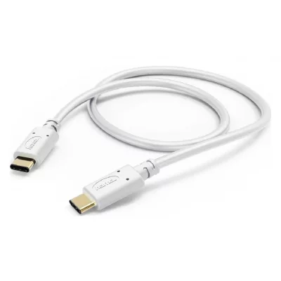 HAMA C&acirc;ble de charge/donn&eacute;es, USB Type-C - USB Type-C, 1 m, blanc - Neuf