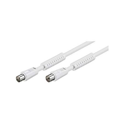 GOOBAY C&acirc;ble de Connexion Antennes (80 dB), Ferrite, Double Blindage, 2.5m Longueur - 50724