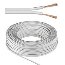 SANS C&acirc;ble de haut-parleur blanc 2 x 0,75 mm&sup2; - 25m
