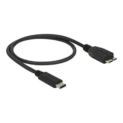 DELOCK C&acirc;ble de raccordement  USB 3.1 [1x USB-C&trade; m&acirc;le - 1x USB 3.0 m&acirc;le Micro B] 0.50 m