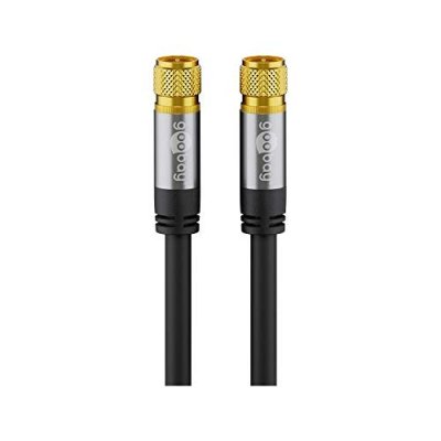 GOOBAY C&acirc;ble de raccordement  70666 [1x F m&acirc;le - 1x F m&acirc;le] 3.00 m noir