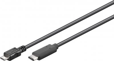 GOOBAY C&acirc;ble de raccordement  usb 2.0 [1x connecteur usb 2.0 micro b m&acirc;le - 1x usb 3.1 c m&acirc;le] 0 ---