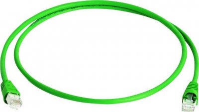 TELEGARTNER C&acirc;ble de raccordement r&eacute;seau informatique RJ45 L00001A0085 CAT 6a S/FTP vert 2.00 m