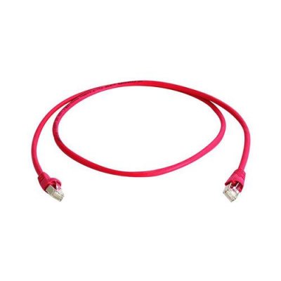 TELEGARTNER C&acirc;ble de raccordement r&eacute;seau informatique RJ45 L00002A0114 CAT 6a S/FTP rouge 3.00 m