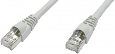 TELEGARTNER C&acirc;ble de raccordement r&eacute;seau informatique RJ45 L00005A0051 CAT 6a S/FTP blanc 10.00 m