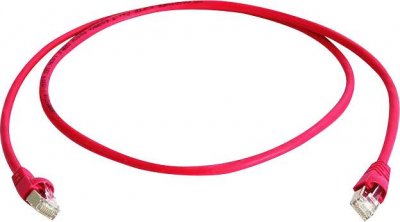 TELEGARTNER C&acirc;ble de raccordement r&eacute;seau informatique RJ45 L00006A0042 CAT 6a S/FTP rouge 20.00 m