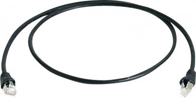 TELEGARTNER C&acirc;ble de raccordement r&eacute;seau informatique RJ45 L00006A0055 CAT 6a S/FTP noir 25.00 m